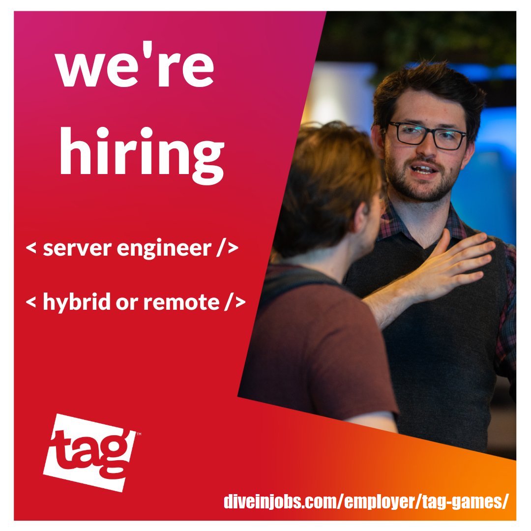 DiveinJobs's tweet photo. 🔎 Calling Server Engineers! 🎮 Join @taggames, a leading game studio, and create amazing online gaming experiences! 🌟

Don't miss this opportunity! Apply now at 👉 https://t.co/PPXZWLKS0J 👈

#ServerEngineer #GamingJobs https://t.co/ermzBQE4UY