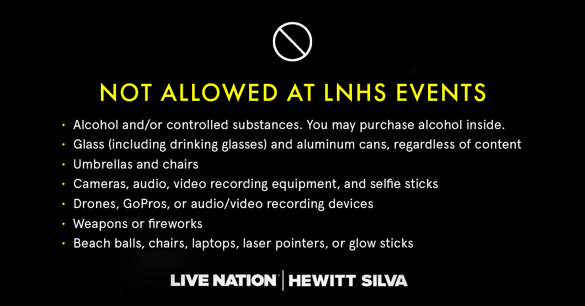 Joining us for The Cure? Here are some things to know before you go. <a href="/LiveNation_LA/">Live Nation L.A.</a>
