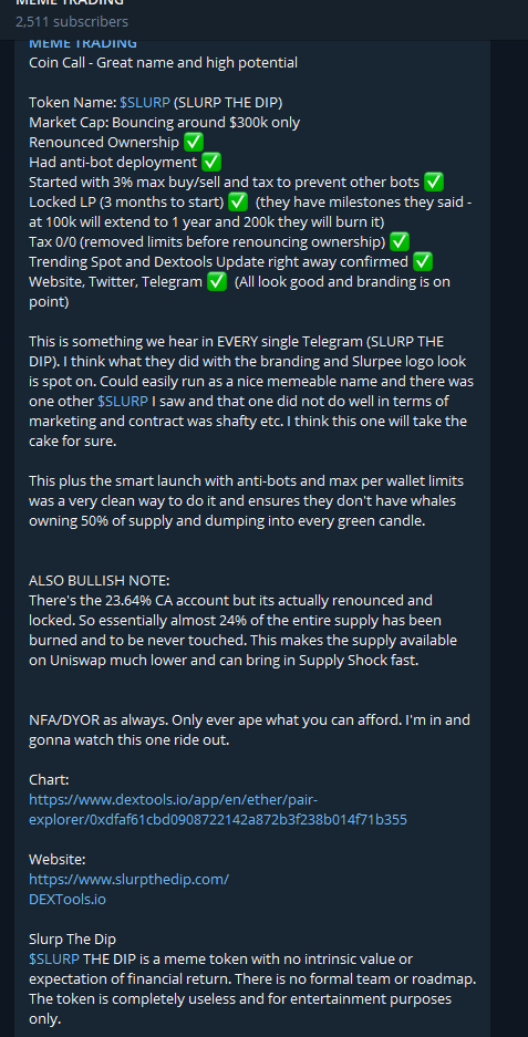 $SLURP The Dip tweet media