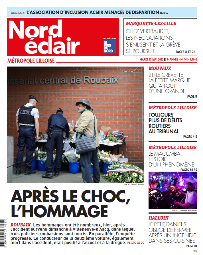 Bonjour à tous. Voici la une de votre édition métropolitaine de ce mardi. Bonne journée !