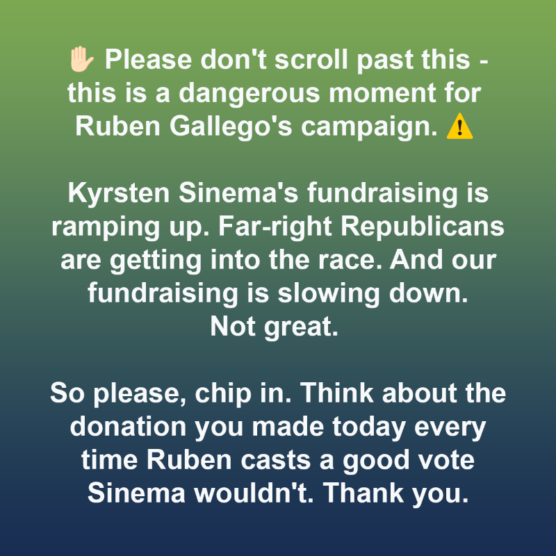 RubenGallego's tweet photo. Urgent!