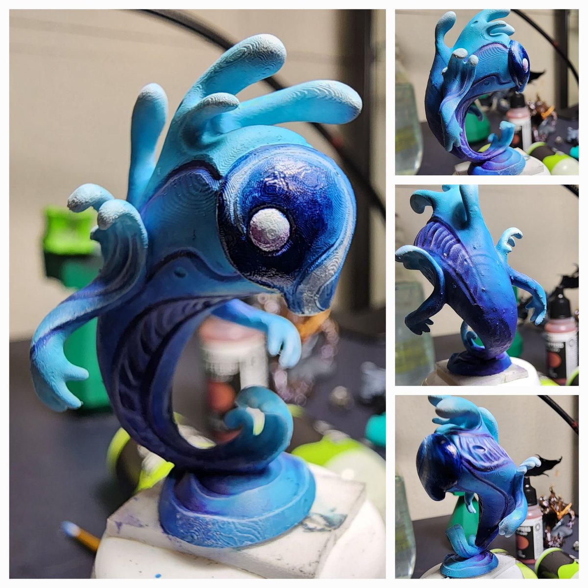 Arikanthus's tweet photo. I finished my baby water elemental by @tavernww is pretty much done!

#ttrpg #ttrpgs #miniatures #miniaturepainting #3Dprinting #3Dprinting https://t.co/uECim0N4hM