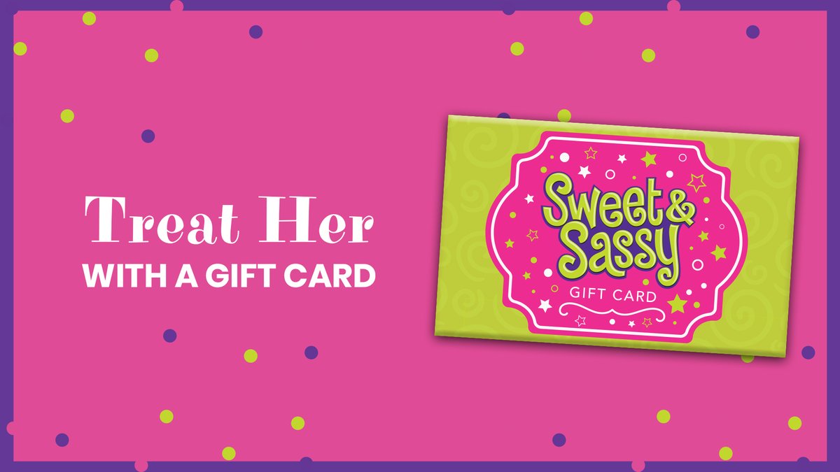 SweetSassyFan's tweet photo. Mother. Daughter. Sister. Aunt. Granddaughter. BFF. May is a month to celebrate the important women in your life. What better way to treat her than with a gift card to Sweet &amp; Sassy? #giftcard https://t.co/EvAl79l4X5