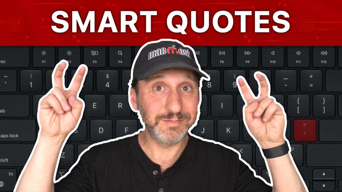 New video tutorial: "Understanding Curly and Straight Quotes" macmost.com/e-2951