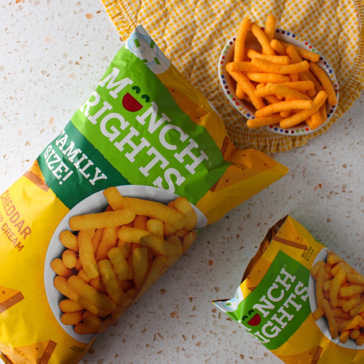 Munch Rights Snacks (@munch_rights) on Twitter photo Curb your afternoon snack craving with Munch Rights! They're:
โ
 Gluten-free
โ
 Contain zero grams of trans fats
โ
 Baked, not fried
โ
 Have 30% less fat than traditional potato chips
Pick up a bag at your local grocery store today! Curb your afternoon snack craving with Munch Rights! They're:
โ
 Gluten-free
โ
 Contain zero grams of trans fats
โ
 Baked, not fried
โ
 Have 30% less fat than traditional potato chips
Pick up a bag at your local grocery store today!