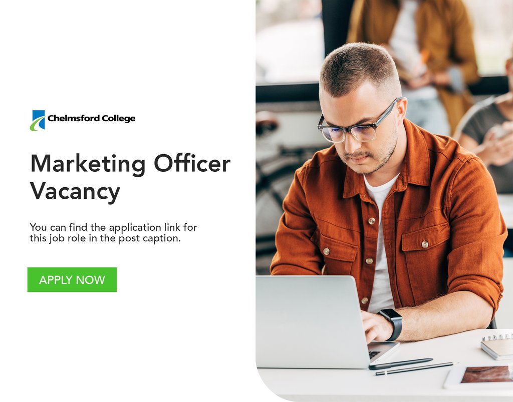 Chelmsford College is currently searching for a skilled and motivated Marketing Officer to assist the Marketing team in executing the College's marketing plan.

If you think you are the candidate for this role, please apply below:

lnkd.in/ewsj6GJA

#Vacancy #Marketing