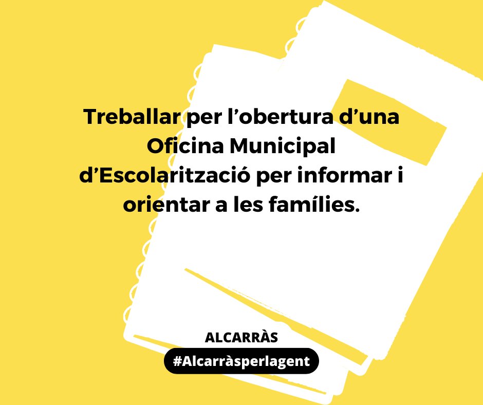 ▶️ EL NOSTRE PROGRAMA: bit.ly/ercalcarras En ell hi trobaràs el projecte de poble en què creiem ✊.