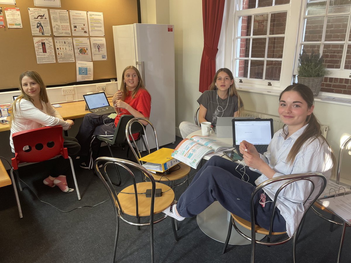 5th Form taking on another busy exam week with grit, humour and of course, flash cards 📚🙇‍♀️