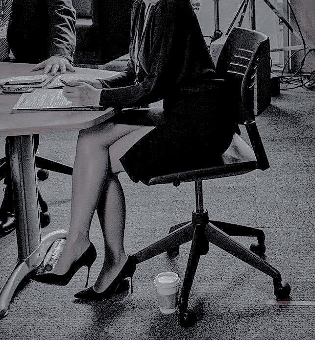 Not sure why she got dragged to this meeting—