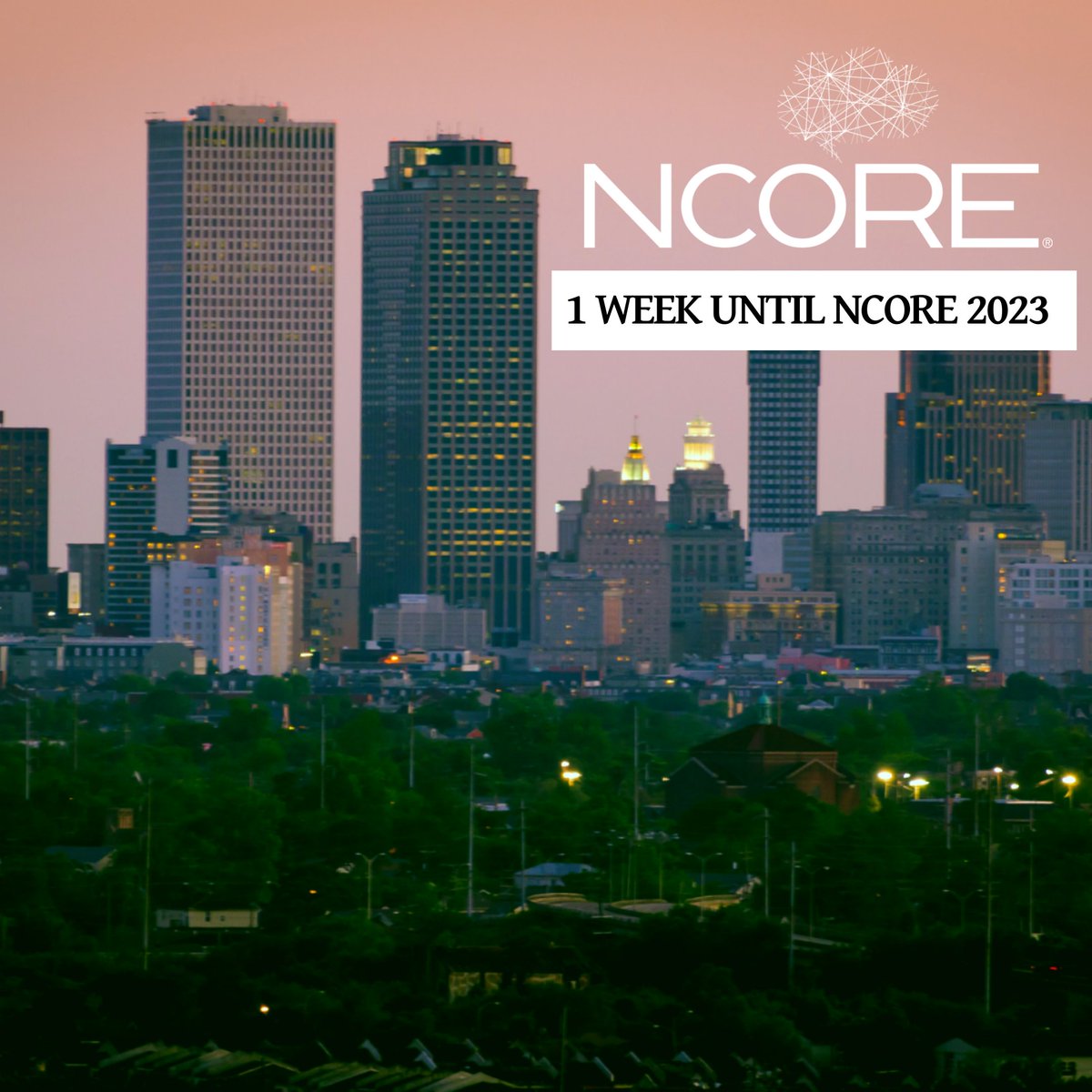 We're breaking records! With an incredible surge in registrations, we're on track to host the highest attended NCORE in 35 years! 🎉 Get ready for an unforgettable event in New Orleans. We can't wait to see all of you there! 🌟 #NCORE2023 #NewOrleansBound