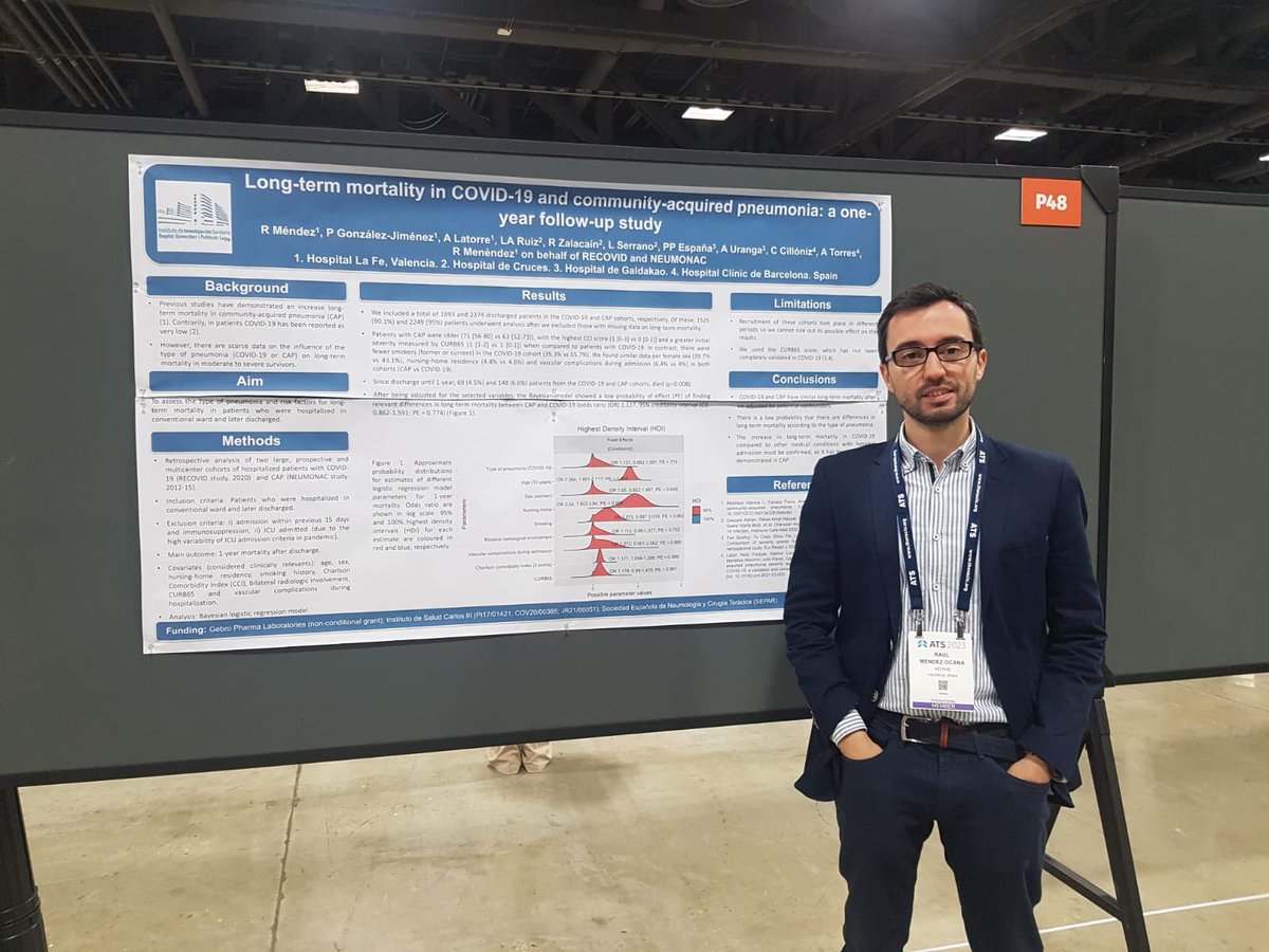 Presenting our work in #ATS23 <a href="/IISLaFe/">IIS La Fe</a> <a href="/HospitalLaFe/">HospitalLaFe</a> <a href="/SeparRespira/">SeparRespira</a> <a href="/RosarioMenend12/">Rosario Menendez</a>
