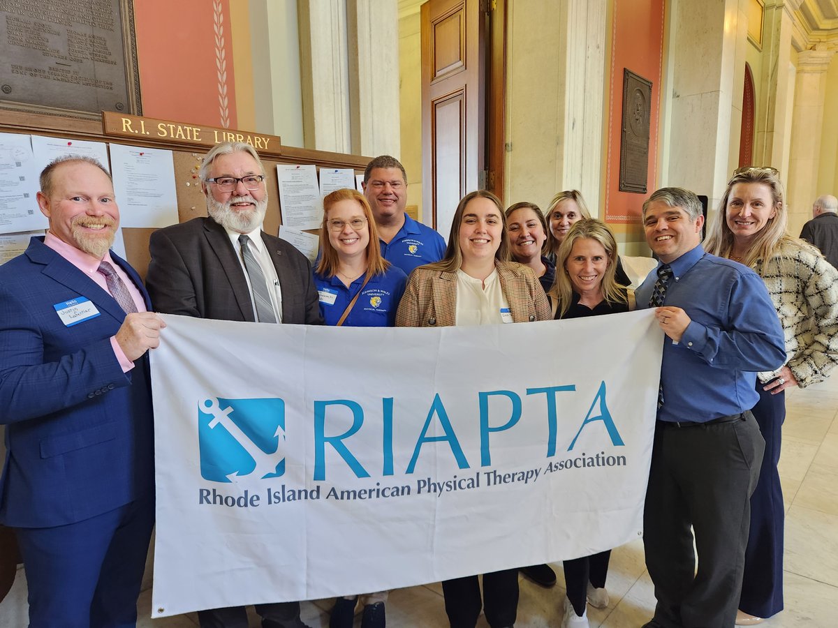 APTA Rhode Island (@riapta1) on Twitter photo What a great day at the State House on May 17 promoting Physical Therapy. <a href="/PaulUllucci/">Paul A. Ullucci, Jr.</a>,
<a href="/ErinSaylesDPT/">Erin Sayles, PT, DPT</a>, <a href="/MichelleECollie/">Michelle Collie</a>, <a href="/GDRIQUPT/">Greg Doucette, MPT, OCS</a>,
<a href="/DrB_HealthKey/">Emily Berthelette</a> pictured here with Representative Dave Bennett What a great day at the State House on May 17 promoting Physical Therapy. <a href="/PaulUllucci/">Paul A. Ullucci, Jr.</a>,
<a href="/ErinSaylesDPT/">Erin Sayles, PT, DPT</a>, <a href="/MichelleECollie/">Michelle Collie</a>, <a href="/GDRIQUPT/">Greg Doucette, MPT, OCS</a>,
<a href="/DrB_HealthKey/">Emily Berthelette</a> pictured here with Representative Dave Bennett