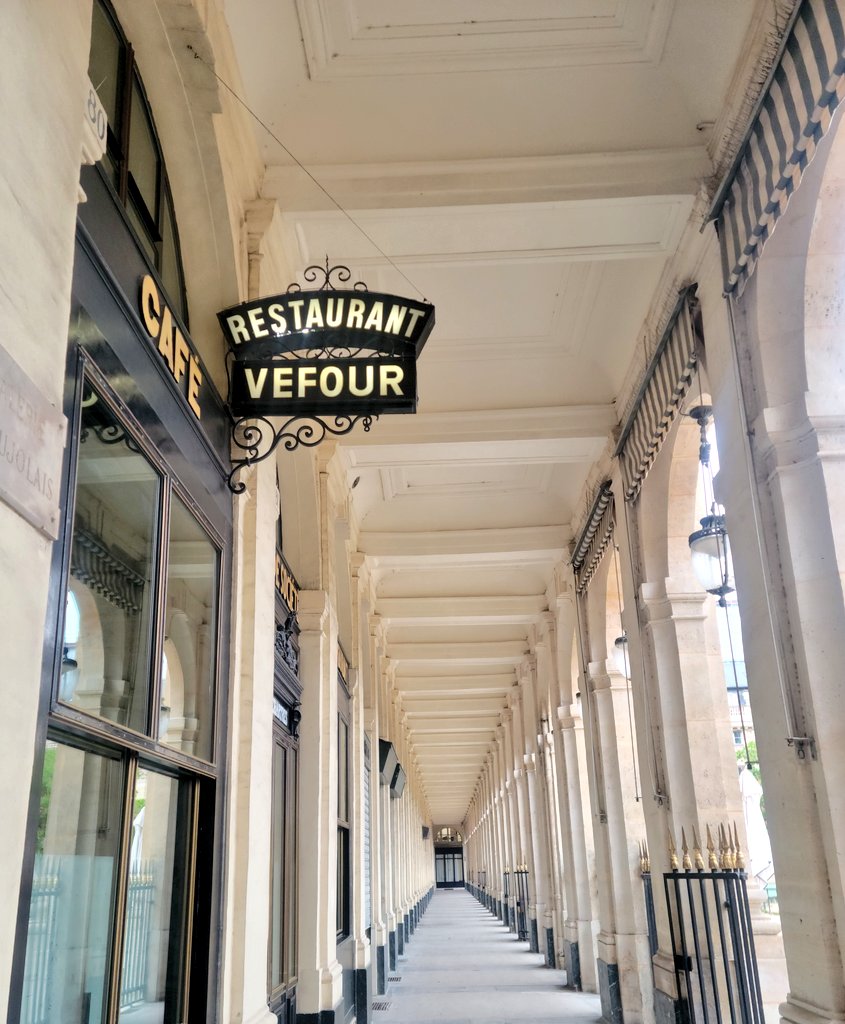 Presiding over the Palais Royal,  Le Grand Vefour boasts a #gourmet menu and #historic perspective #TheParisEffect #Paris #LeGrandVefour #frenchcuisine #PalaisRoyal #famousrestaurants #travel