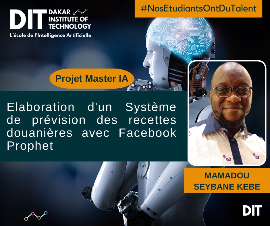 dit_web's tweet photo. Projet Master Intelligence Artificielle au Dakar Institute of Technology.
#facebookprophet
#masterIA
#IA
#machinelearning
#deeplearning
#Datascience https://t.co/YklmwbN0Fd