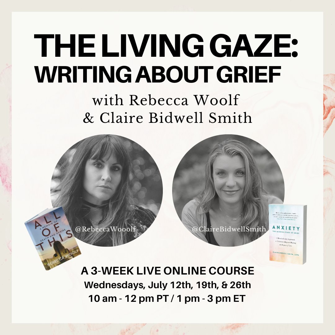 Join me and the phenomenal <a href="/GirlsGoneChild/">Rebecca Woolf</a> for a live, online, 3-week immersive writing experience where we will inspire you to step into your grief through the power of words. This workshop is open to everyone! Learn more + register: bit.ly/43kSvrI