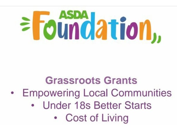 The latest mid-sized grants for grassroots charities &amp; community groups are out. Head to asdafoundation.com for more info. Grant's from £400 to £1600 available.