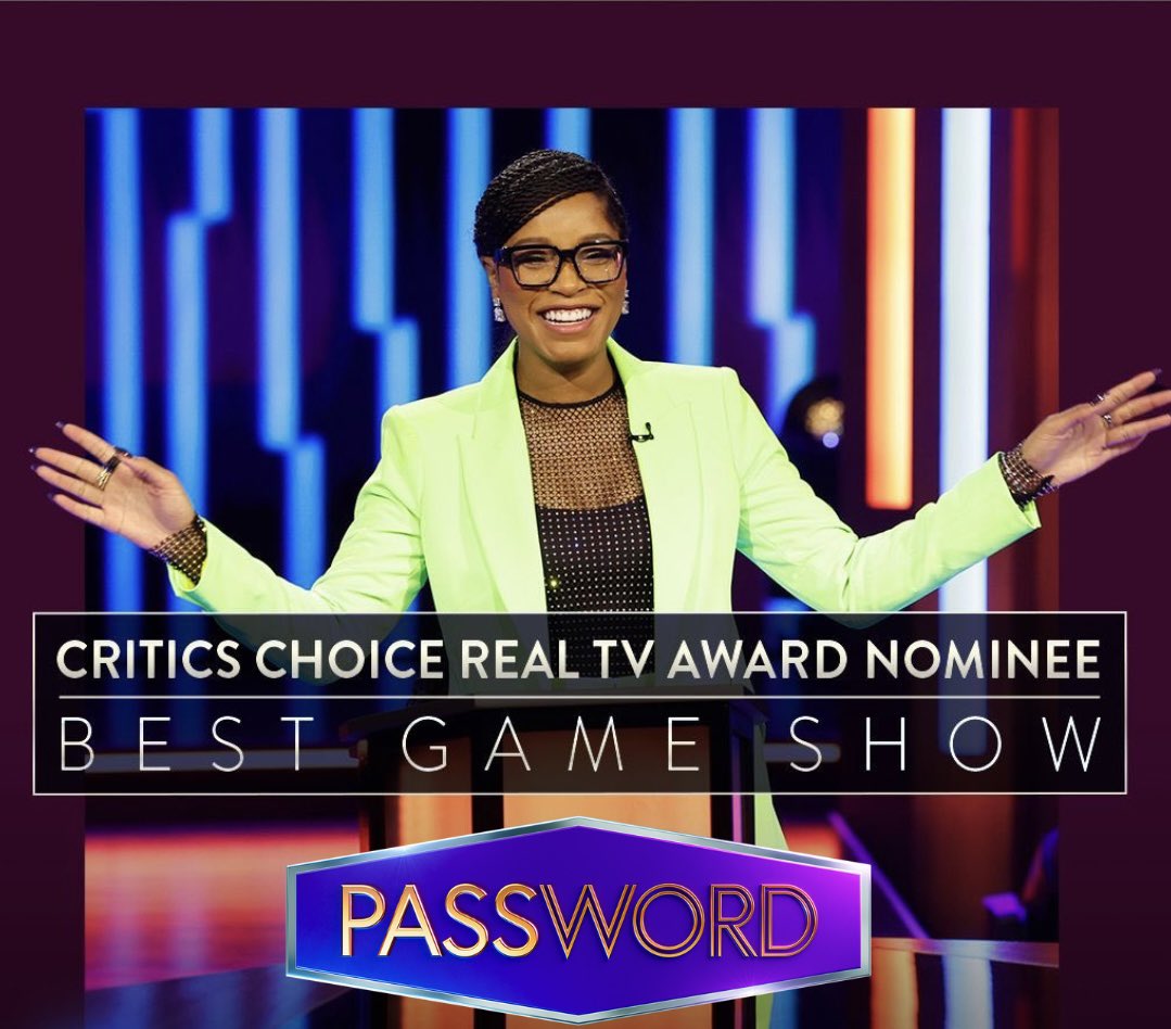 We’re thrilled to share that #Password is a Critics Choice Real TV Award Nominee!! Congrats to <a href="/KekePalmer/">Keke Palmer</a> and our whole team 🥳👏 This is an incredible honor!