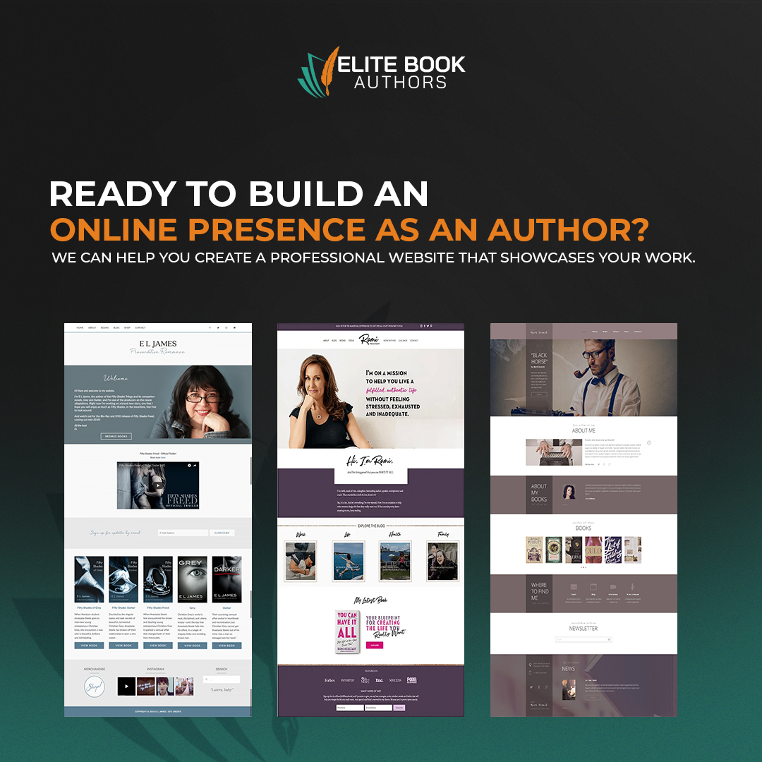 ElBookAuthors's tweet image. Looking to establish yourself as a serious author online? Let us build you a stunning website that reflects your unique style and showcases your work to the world.
Contact us today to get started! elitebookauthors.com
#elitebookauthors #authorwebsite #authorpromotion