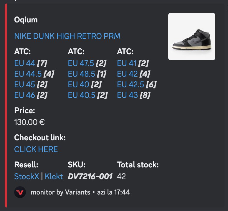 Jordan 4 Military Black TD for 24€?
Shopify exact stock?

Not a problem!