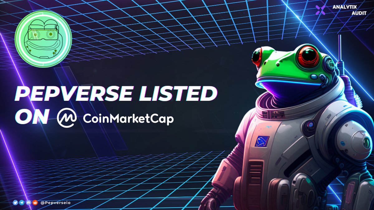 Pepverseio's tweet image. 🐸PepVerse is now listed on @Coinmarketcap
  
Track here: coinmarketcap.com/currencies/pep…

Add PepVerse into your watchlist✌️

Website: pepverse.io

Trade Here: pancakeswap.finance/swap?outputCur…

Chart: dexview.com/bsc/0xDcbFb6fC…