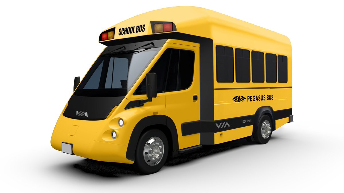 Let's talk #electricbus whether you need a school, shuttle or transit bus. The Pegasus Valkyrie bus body with the VIA Motors electric cutaway will feature AWD, industry-leading low floor and turning radius. lnkd.in/grTH89sr #electricbus #schoolbus #shuttle