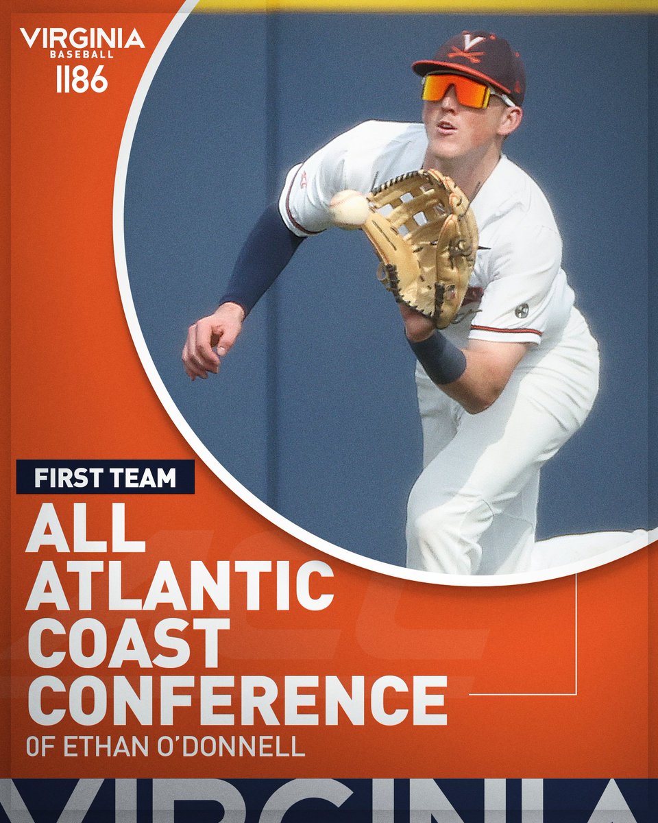 wtfuva's tweet photo. #RT @VirginiaSports: RT @UVABaseball: Count 'em 𝐅𝐎𝐔𝐑 First Team All-@ACCBaseball selections, the most since 2014! 

C - Kyle Teel
SS - Griff O'Ferrall
3B - Jake Gelof
OF - Ethan O'Donnell

#GoHoos https://t.co/ICLvbaIu57