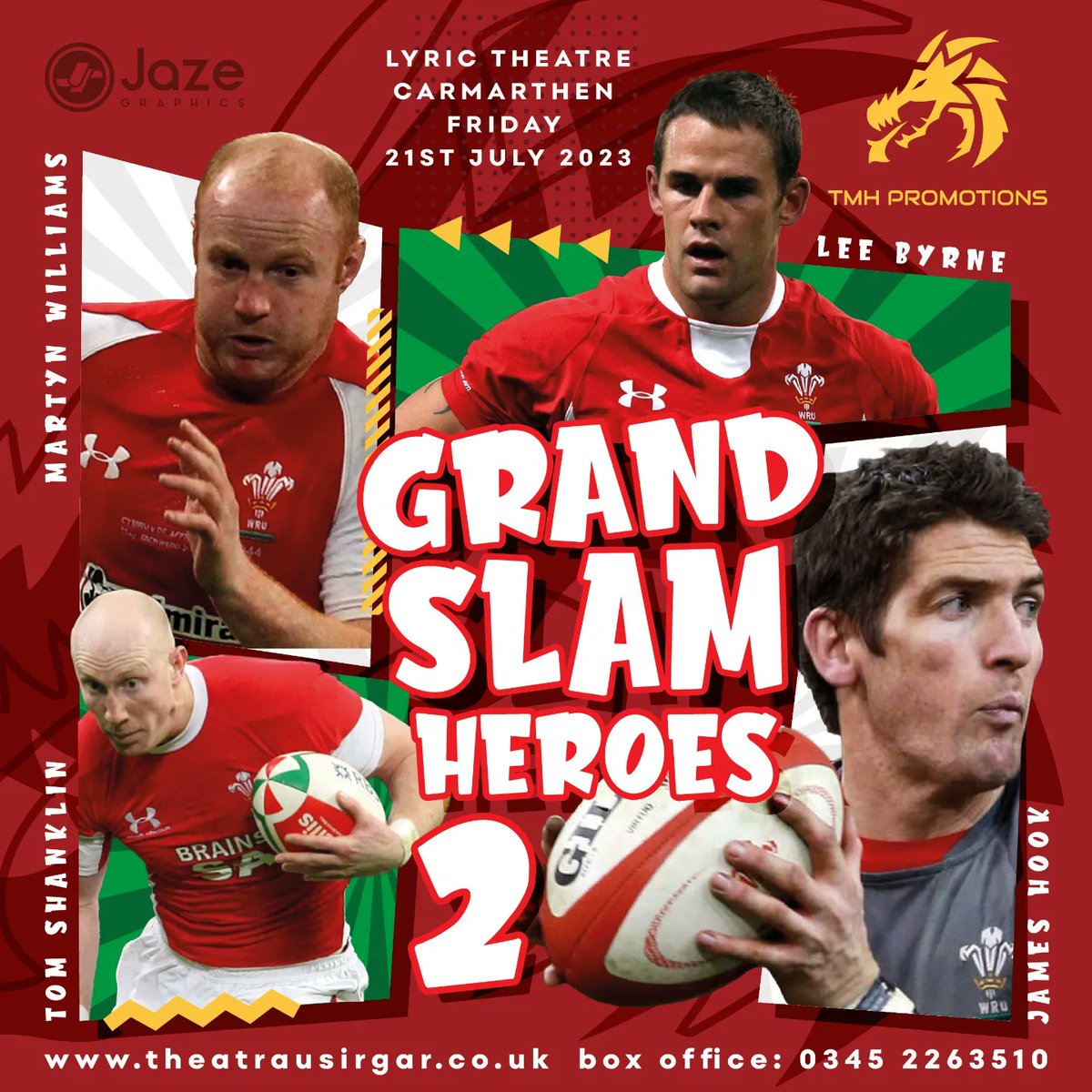 ONLY 2 MONTHS TO GO!! HUGE RUGBY WORLD CUP WARM UP SHOW 🏴󠁧󠁢󠁷󠁬󠁳󠁿🏆🏉 Friday 21st July 23' Carmarthen's Lyric Theatre @TheatrauSirGar @hookjameshook @byrney_15 @TomShanklin Martyn Williams Special Guest host @_SeanHolley GET YOUR TICKETS NOW 👇 …rmarthenshiretheatres.ticketsolve.com/ticketbooth/sh…