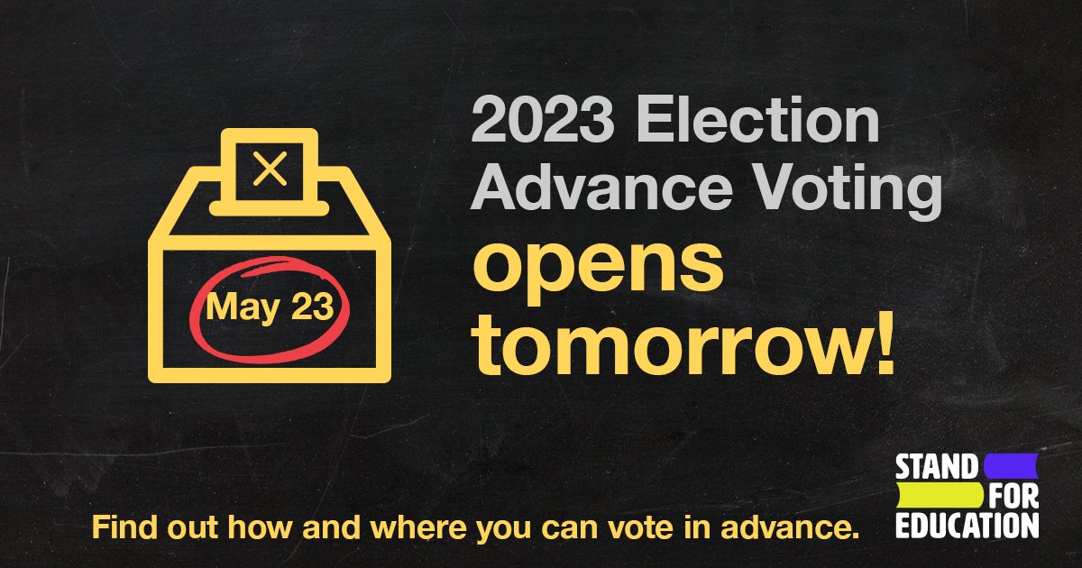🗳️ADVANCE VOTING OPENS TOMORROW🗳️

Put a reminder in your 📱, set your ⏰, and head to a ballot box near you.

Find out how and where through the Elections Alberta website: map.elections.ab.ca/LocMethod.aspx…