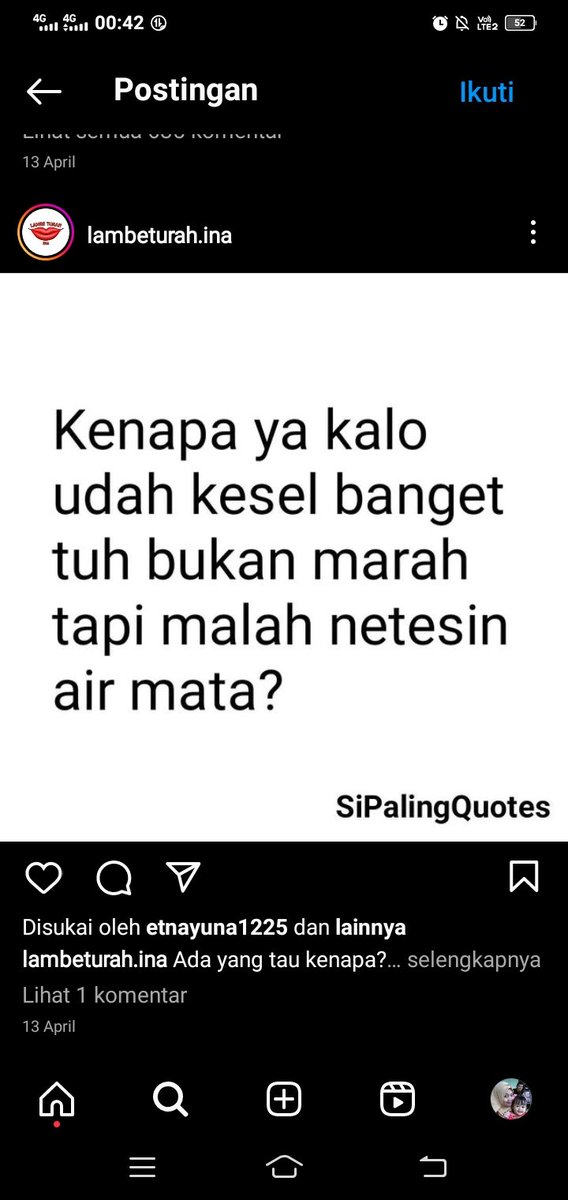 Opo meneh seng nanges pak e mak e.. seng gawe nanges kakang dewe.. Ya Allah paringono sabar
