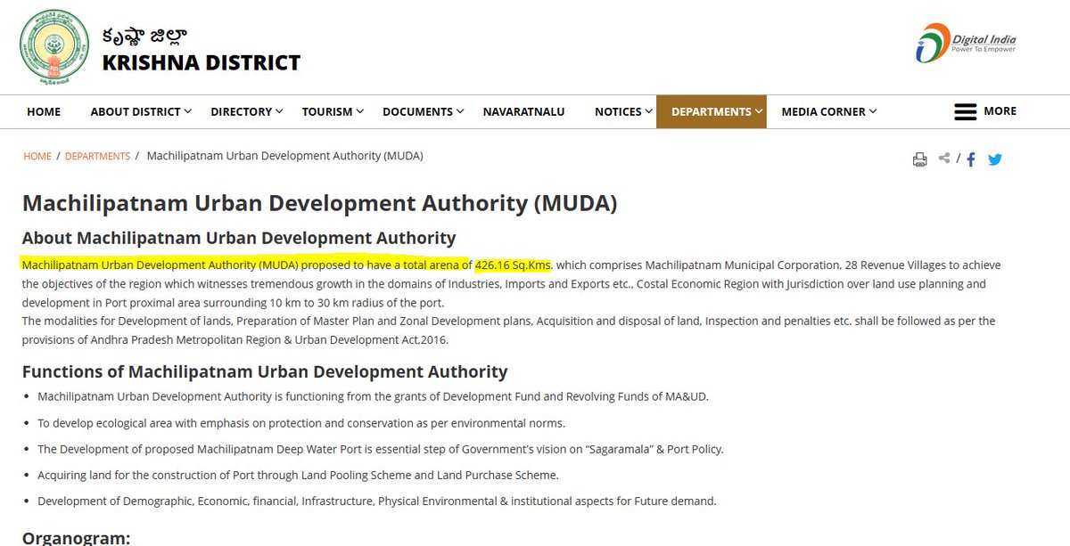 eclector1419857's tweet photo. @JaiTDP/ @ncbn Govt.
2015
Andhra Pradesh #Port Policy
2017
Machilipatnam Urban Development Authority formed
Bids for MUDA
2015-2019
Almost 4000 Acres land pooled
2019
work started
#AP #Maritime Board-procedures & approvals almost completed
@APMB_Official
#MachilipatnamPort https://t.co/7qB24m9kRh
