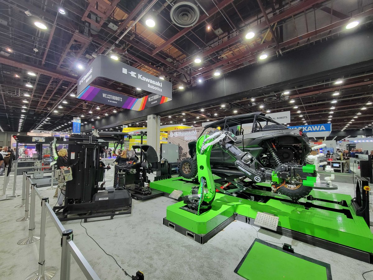 Check out the RoboTire system at Kawasaki's A3 booth this year! Come and check us out at booth 4023