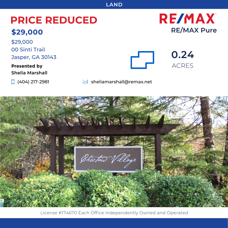 CobbHomes's tweet photo. THIS LOT IS SITUATED IN LOVELY CHOCTAW VILLAGE WITHIN BIG CANOE. CONVENIENTLY LOCATED NEAR CLUBHOUSE, GOLF COURSE AND OTHER AMENITIES BIG CA...

Click here for details:
https://t.co/oLQJJ9Wx82 https://t.co/LDrZxGQ6j8
