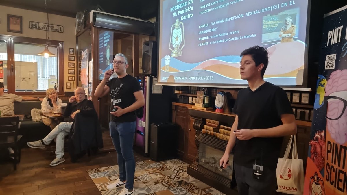 Fran_Jareno's tweet image. Arrancamos el festival @pintofscienceES #Pint23ES #Pint23ALB con #CarlosEsparcia sobre criptouniverso 
@ana__escribano @CarmenM_Leon @CEstefaniaC @ivarea @najera2000 
@StPatricksAB @UCLMdivulga