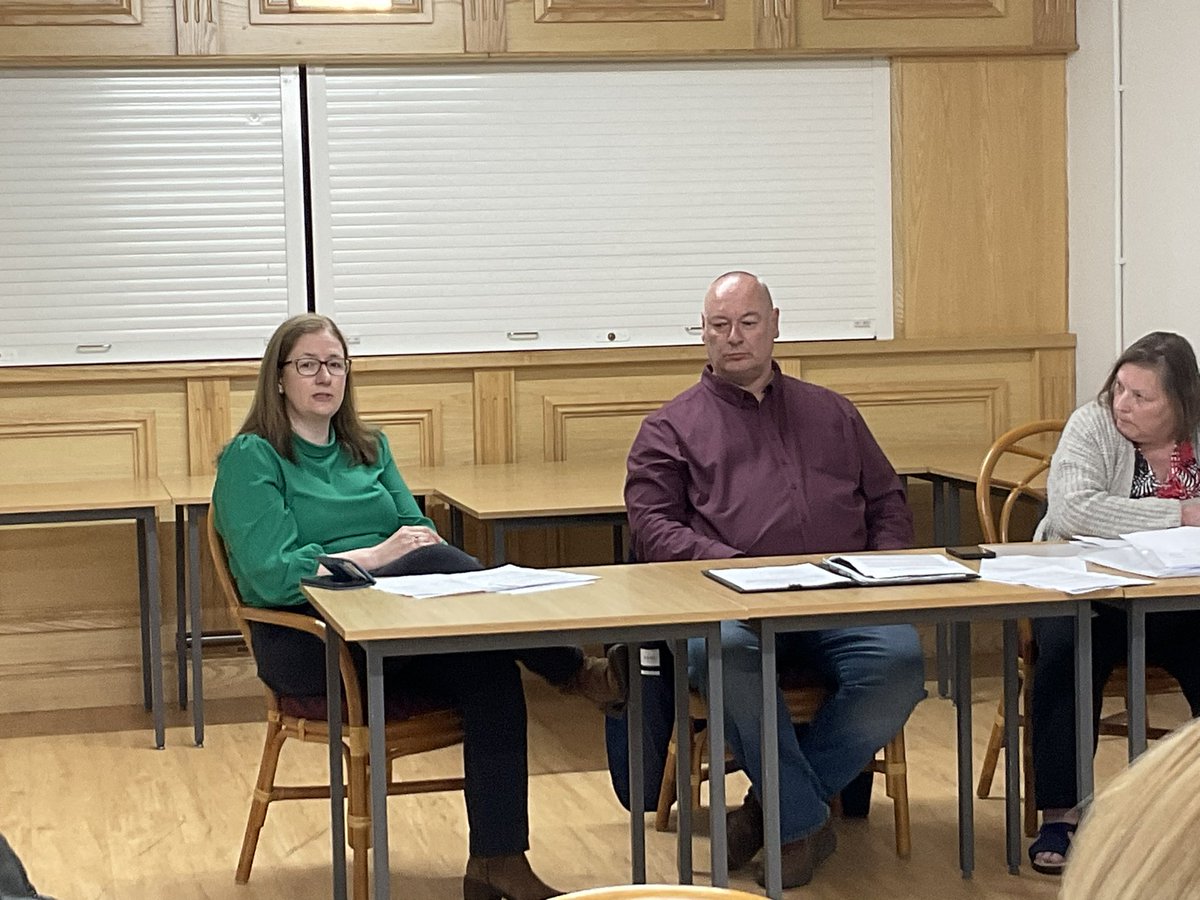 Dr Caroline Johnson MP addressing Ancaster Parish Council at the Annual Parish meeting