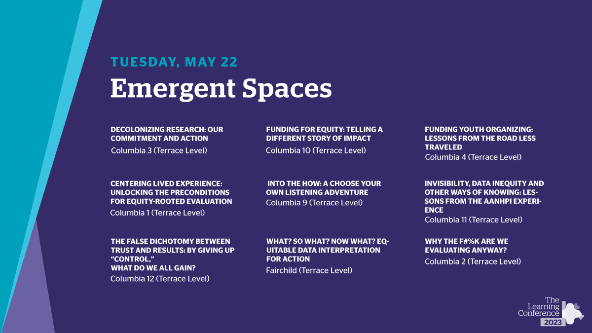 GEOfunders's tweet photo. #GEOLearn Emergent Spaces offer participants a full-immersion learning experience through interactive conversations, peer connections &amp; more. Find information on session locations on the conference app. https://t.co/BpONhgutLX