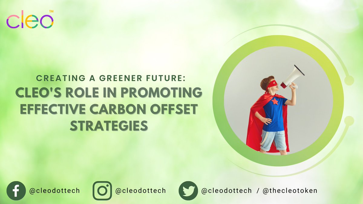 Learn how Cleo promotes effective carbon offset strategies while empowering individuals and organizations to make a positive impact on brands while doing "good"🍀 

Here's a real-world example of #MarketingforGood   
👉🏼rb.gy/p1d0z