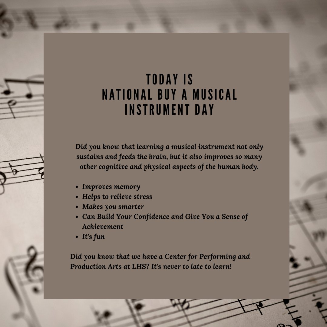 LHSCavs's tweet image. #nationalbuyamusicalinstrumentday #thelakeshow #cppa