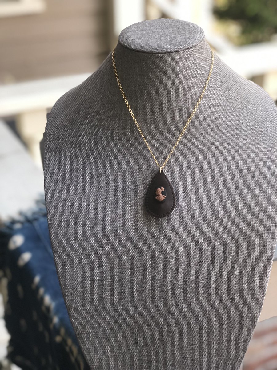 We also now carry Hoodoo Bag necklace with Gullah cameos on them. The bags contain a sea shell, carnelian, hematite, and turquoise for healing and protection.