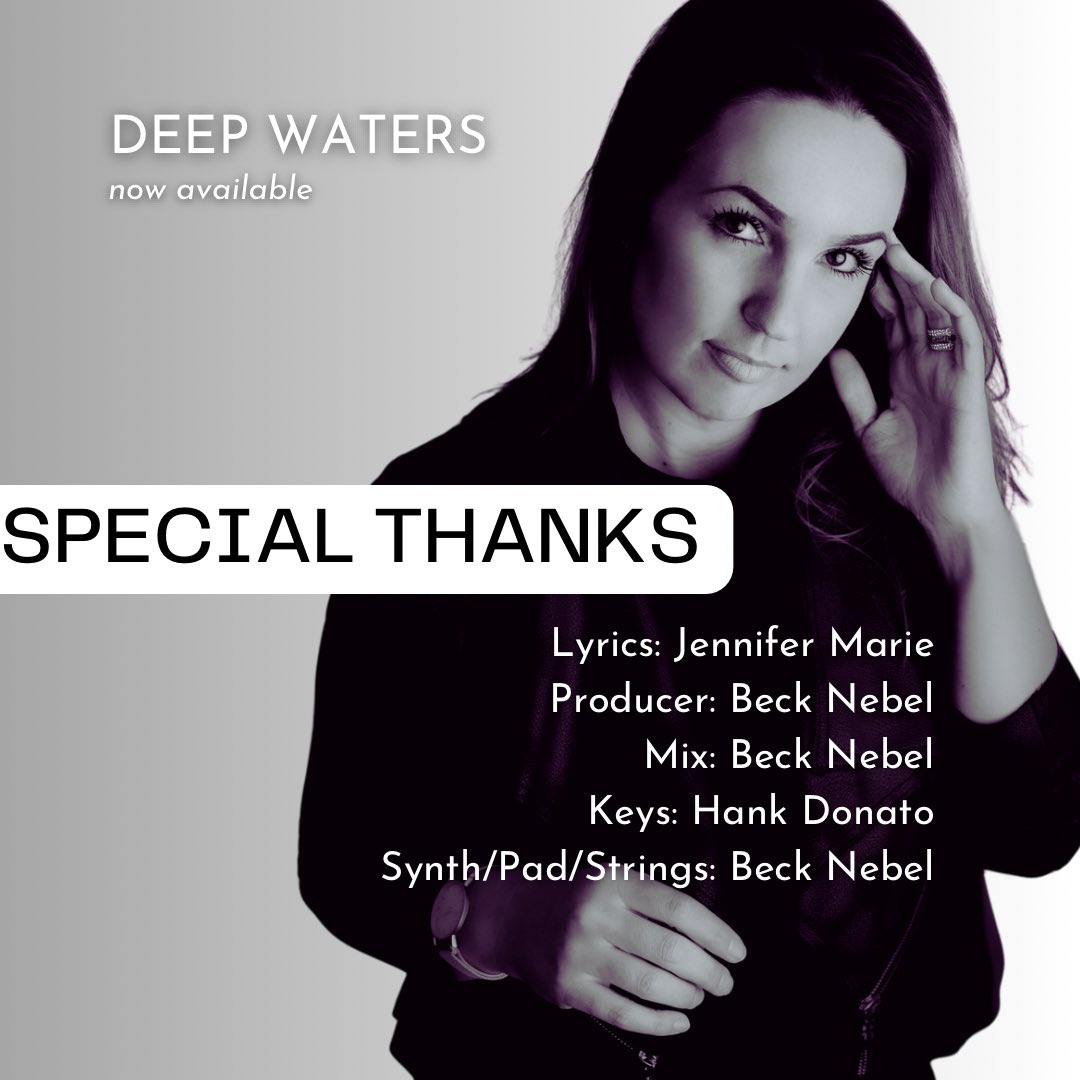 So thankful for these incredible people. “DEEP WATERS” is part of my new album. @GrumblyRumpus 
.
.
.
#jennifermariemusic #sothankful #pianist #studio #studiomusician #studiopianist #newmusic #vocals #vocalproduction #vocalproducer