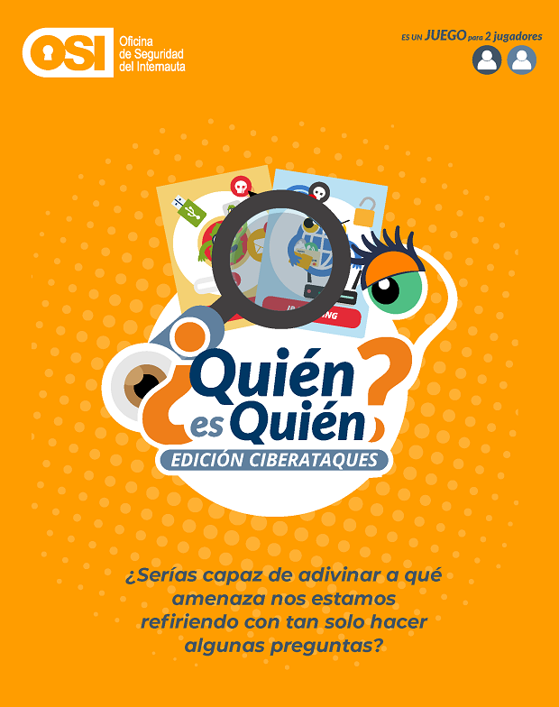 dirbapont's tweet photo. RT osiseguridad: ¿Te sientes preparado/a para examinar tus conocimientos sobre #ciberseguridad? Juega al #juego #QuiénEsQuién y descubre si puedes detectar las amenazas 👾 en Internet 🌐.

https://t.co/8gNg8gxEqE https://t.co/SOIMlgo0xE