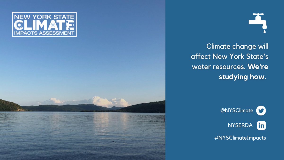 #ClimateChange impacts, like changes to precipitation patterns, rising sea levels, and higher temperatures, affect the water resources New Yorkers rely on every day. Read how #NYSClimateImpacts experts are evaluating these impacts so we can better prepare: bit.ly/3SeeF8S