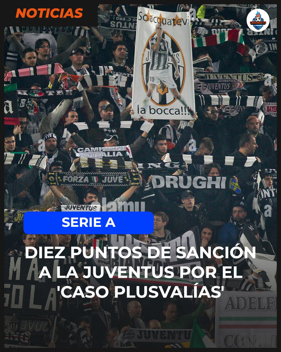chirichampions's tweet photo. 🚨 OFICIAL | La Juventus, sancionada con 10 puntos.

👉 A cumplir esta temporada 2022/23, se complica su presencia en Europa el año que viene. https://t.co/CiNmILQLa7