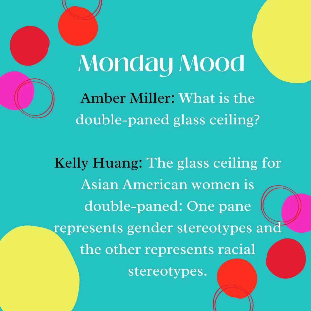 In honor of #AAPI month, our #MondayMood comes from #WISEcast Season Three’s episode, The Double Paned Glass Ceiling.

Listen to this conversation as we dive into the stories from the AAPI perspective and examine our experiences with stereotypes threats and bias.