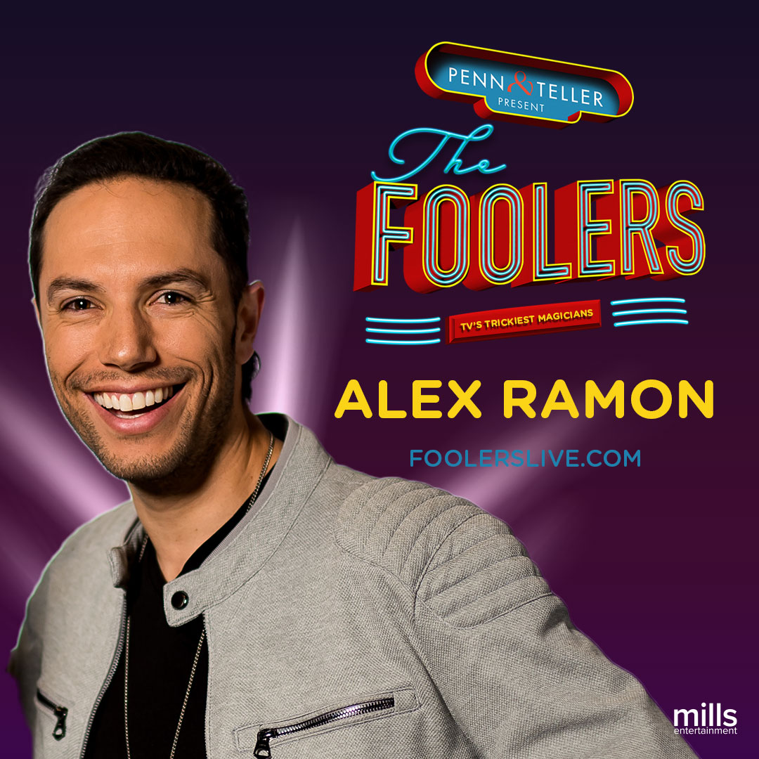 FoolersLive's tweet photo. @alexramonmagic rounds out the cast of Penn &amp; Teller Presents The Foolers Live! Tour dates are almost here! https://t.co/acHWbGZhN6 #foolerslive https://t.co/PxWxzx4t0i