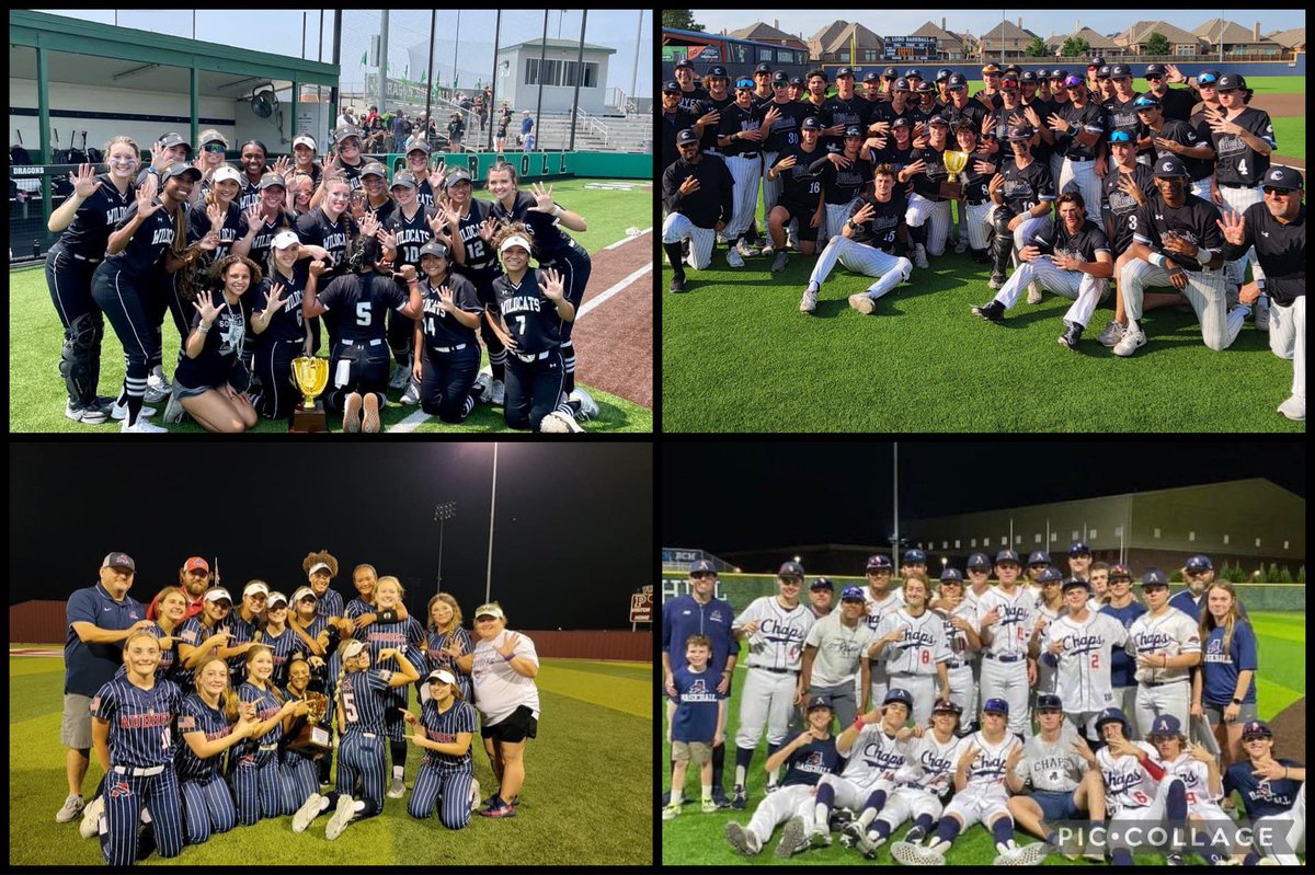 More than 30 teams in DFW are still in the softball/baseball playoffs

ONLY TWO schools have both still playing…and they’re 17 miles apart

- Guyer Wildcats 

- Aubrey Chaparrals