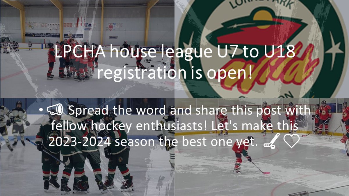 📢Attention all hockey players and families! 
Registration for LPC House League is now OPEN! Whether you're a budding superstar🌟or just starting out, we have divisions for U7 all the way up to U18 🏑lpcha.ca/content/regist…