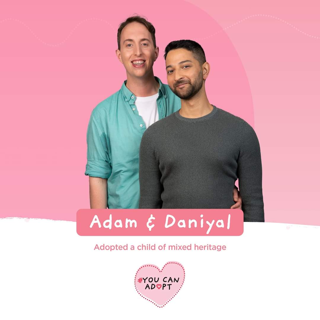 Adam &amp; Daniyal adopted their son, Samad, who is of mixed heritage.

Adopting a child of a different ethnicity allows you to learn about your child’s culture &amp; celebrate their traditions.

Adam &amp; Daniyal’s story: ow.ly/5AOQ50MsSIZ

#Berkshire #Swindon #Oxfordshire #Adoption