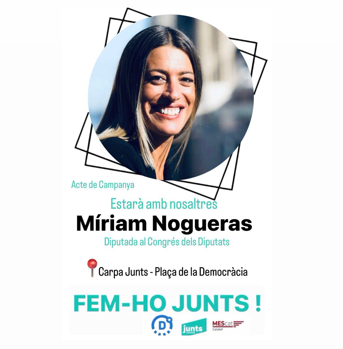CalafellMes's tweet image. Dimecres 24 compartirá carpa amb nosaltres @miriamnogueras !
Estarem a la plaça de la democràcia a partir de les 17.00 h. (Si el temps ho permet). 

Us esperem ! 
#femhojunts 
#acalafellmarccasellas