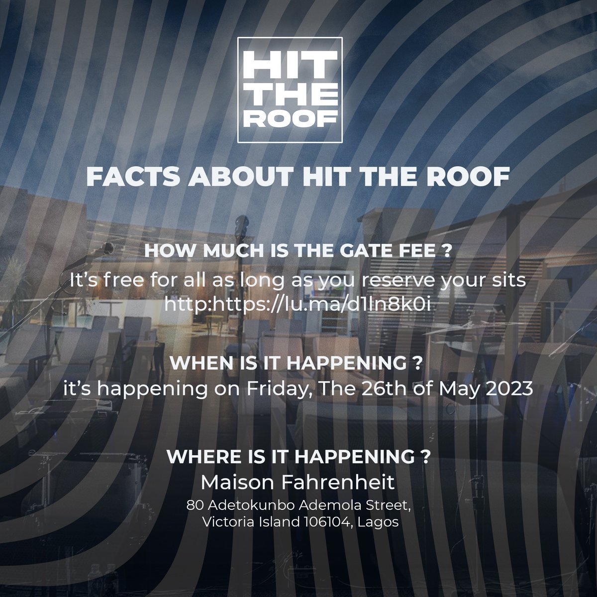 wethescope's tweet photo. FAQs for Hit the Roof Event

Limited seats available! Reserve yours now! 🪑
https://t.co/3OpQNWjTrF https://t.co/ztCGWRbVf0