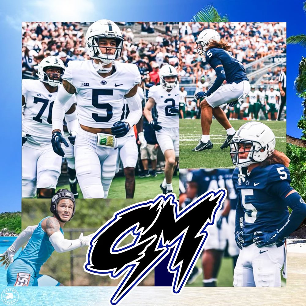 We have officially signed our first “Tribe Athlete”
Cam Miller, DB @ Penn State. Welcome to the family officially, even though we have made so many deposits already. We are also welcoming the Cam Miller “CM” Brand. Proud of this young man, for who has become on and off the field.